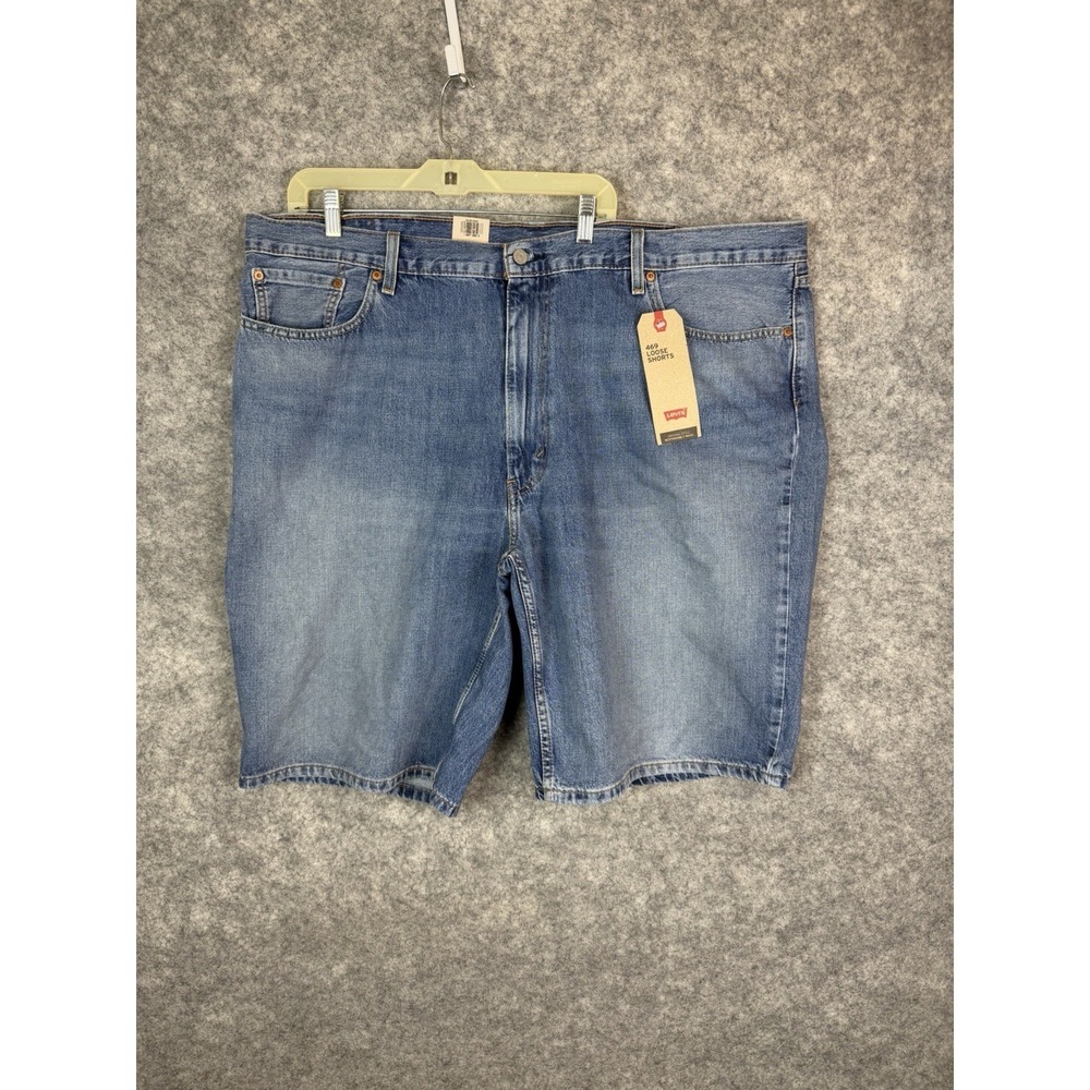 Levi's 469 Shorts Men's 46 Denim Jorts Blue Relaxed Baggy Y2K Big Casual
